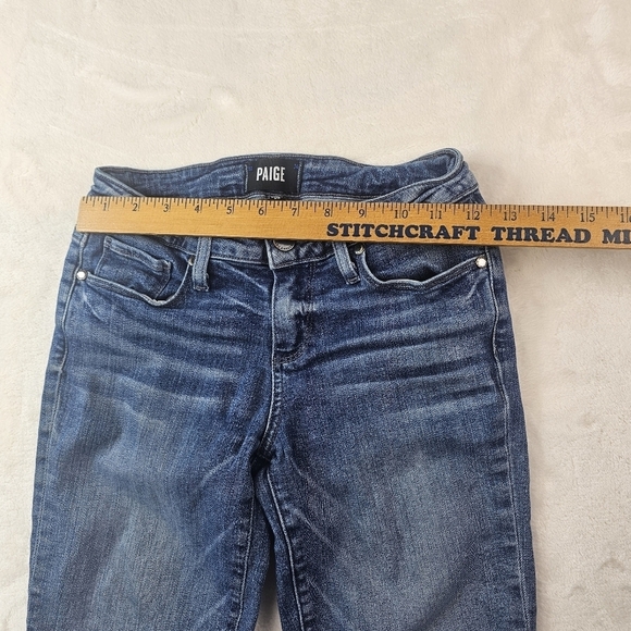 Paige Skyline Skinny crop Jeans Women’s 25 blue Denim Jeans - Picture 2 of 9